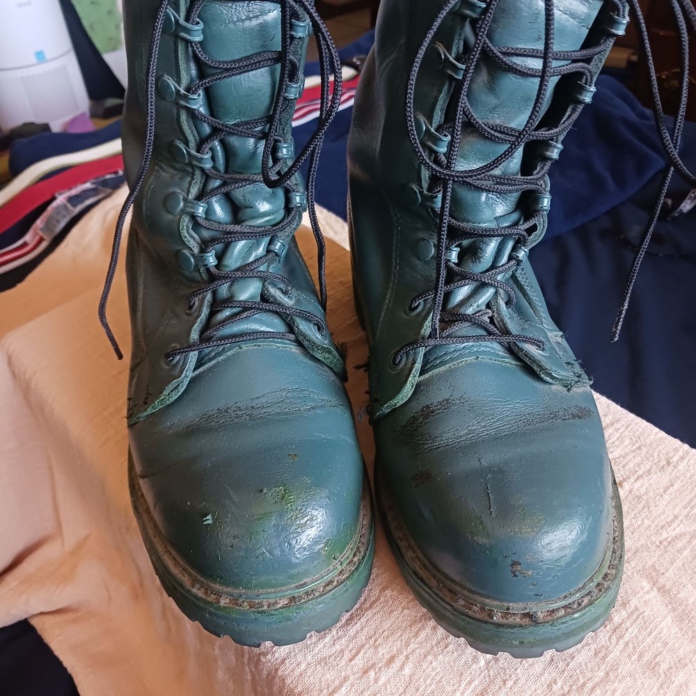 Bates Men's Teal Green Combat Boots